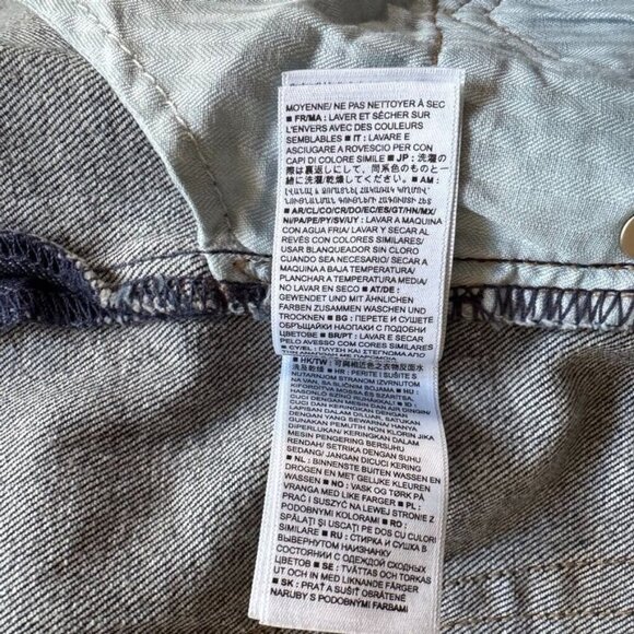 Gap Cheeky Straight High Rise Dark Indigo Blue Denim Button Fly Jeans Size 12 - Picture 13 of 14